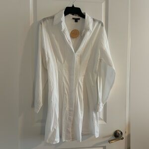 THREAD STORY • Big White Shirt Dress • Médium •